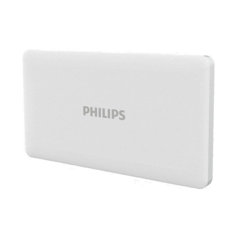 Philips/飞利浦移动电源锂聚合物10000毫安轻薄充电宝通用DLP2103 白色图片