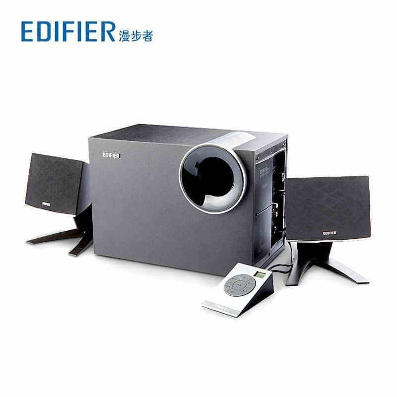 Edifier/漫步者电脑音箱R201PF家用商用办公台式笔记本手机多媒体插卡USB/SD/FM收音机2.1低音炮音响