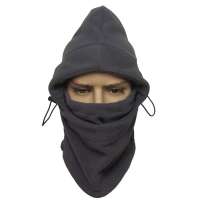 骑行保暖帽双层抓绒 加厚蒙面头套 CS反恐面罩 防风保暖 蒙面帽子