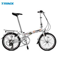 千里达自行车20英寸铝合金折叠车KA2007培林中轴Shimano7速都市车