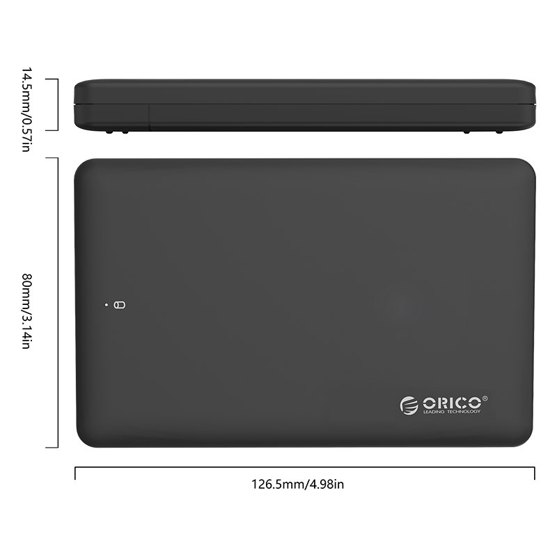 Orico/奥睿科 2599US3 移动硬盘盒usb3.0 硬盘盒2.5寸SATA串口支持1t笔记本硬盘盒