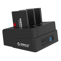 Orico/奥睿科 6638US3-C串口3.5寸sata硬盘座拷贝三盘位USB3.0移动硬盘