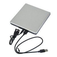 STW 外置DVD光驱 CD刻录机USB3.0 移动外接 台式笔记本一体机光驱 兼容苹果/联想/戴尔 铝合金外壳 银色