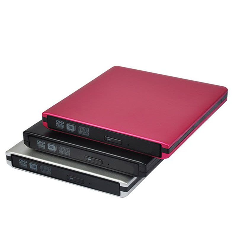 STW 外置DVD光驱 CD刻录机USB3.0 移动外接 台式笔记本一体机光驱 兼容苹果/联想/戴尔 铝合金外壳 黑色图片