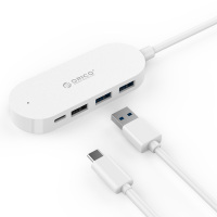 Orico/奥睿科 HC1 Type-c转USB3.0分线器苹果macbookHUB扩展usb-c转换器 白色