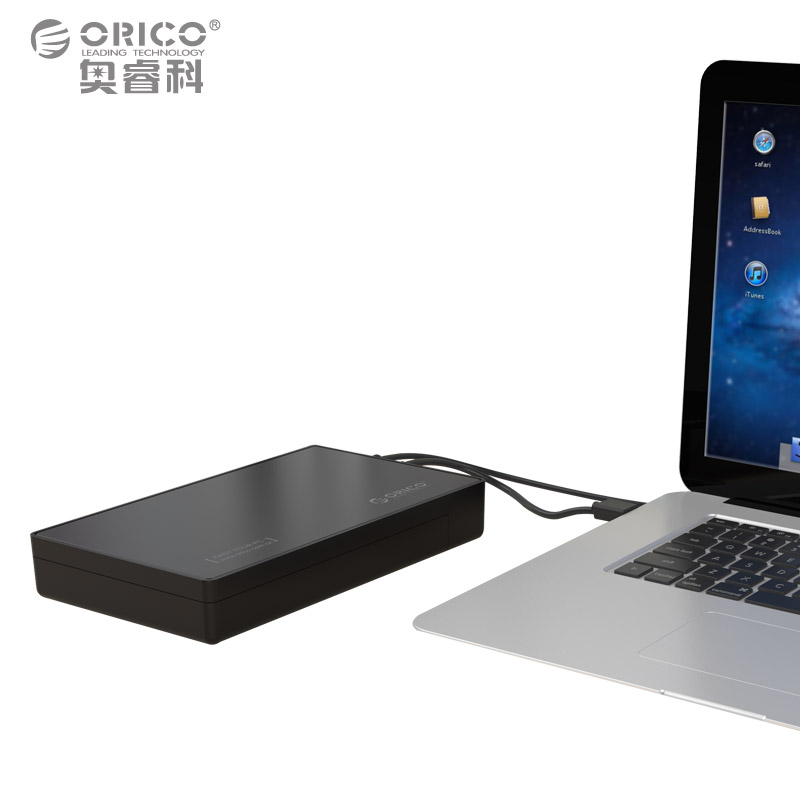 Orico/奥睿科 3588C3 Type-c硬盘盒2.5寸3.5寸台式机USB3.0移动硬盘盒子