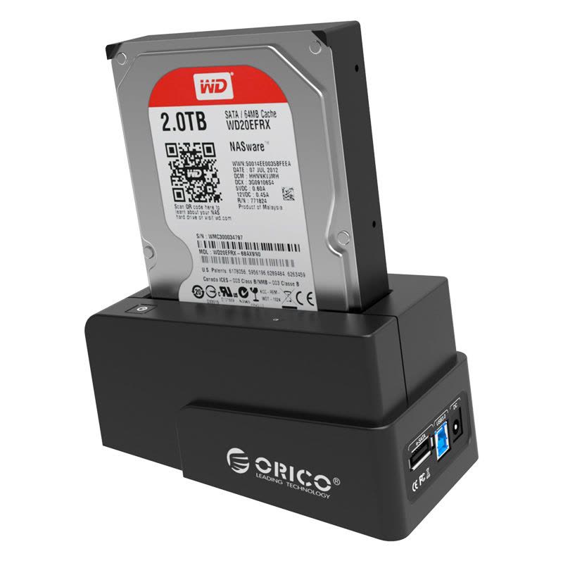 Orico/奥睿科 6618SUS3 2.5/3.5寸USB3.0 eSATA 串口通用移动硬盘座/盒图片