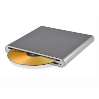 STW DVD刻录机 吸入式苹果USB外置 apple外接移动光驱 MAC通用型 DVD-RW外置刻录机 银色