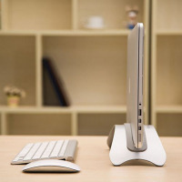 STW 苹果MacBook笔记本支架Pro Retina air直立 立式竖立电脑支架底座 垂直底座