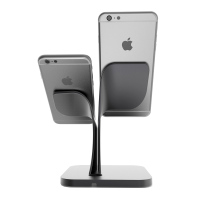 Cobao 手机金属支架 苹果手表架子 桌面iphone6 7 iwatch充电铝合金底座 黑色