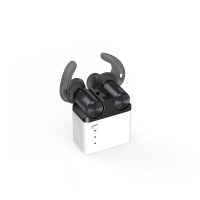 BOW 沐圣 T06无线蓝牙耳机挂耳式超小隐形双耳塞运动跑步入耳 红+白色