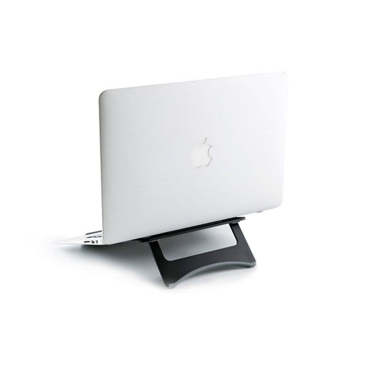 STW Macbook苹果笔记本支架铝合金pro电脑散热架底座颈椎便捷折叠桌面 黑色图片