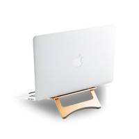 STW Macbook苹果笔记本支架铝合金pro电脑散热架底座颈椎便捷折叠桌面 香槟色