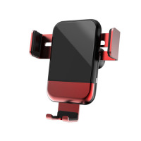 APQ/艾普奇 自动感应车载出风口手机支架 快速充电支架 手机无线充支架自动伸缩 苹果华为mate20小米通用 红色