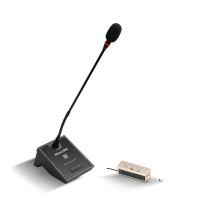 新科(Shinco) H61鹅颈无线会议麦克风话筒广播系统台式电脑笔记本游戏直播降噪网课上课专用演讲专业录音可调频一拖二