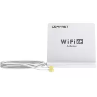 COMFAST 外接三频SMA高增益英特尔AX210无线网卡台式电脑天线1.5M第六代WIFIE网卡天线信号加强