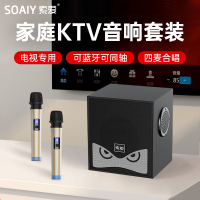 索爱(soaiy) Q21家庭KTV音响套装全套卡拉OK家用点唱歌一体机连接电视K歌小型蓝牙音箱带无线话筒麦克风儿童