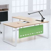 好环境家具办公桌 主管台经理台中班台电脑桌时尚简约老板桌含三抽移动柜