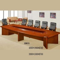 好环境家具办公会议桌实木会议台油漆会议桌大型开会台培训桌办公桌实木桌子3.8米