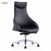 好环境家具老板椅半牛皮或西皮办公椅现代中班椅大班椅可躺弓形会议椅子