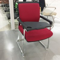 好环境家具 简约时尚弓形会议椅带写字板学生培训椅 办公会议椅 新闻记者椅工作椅学校讲课桌椅