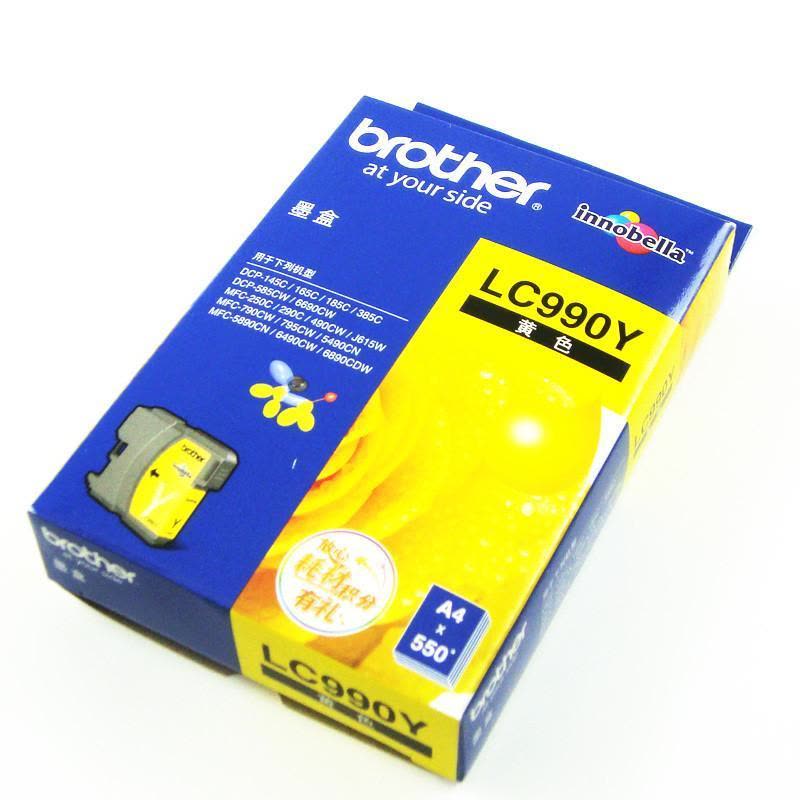 兄弟LC990Y黄色墨盒 适用:MFC-795CW/250C/490CW/290C/790CW/5890CN/6890C图片
