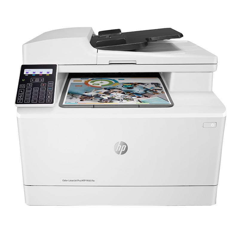 惠普HP LASERJET PRO M181FW A4彩色激光一体机无线打印复印一体机打印复印扫描传真增值税专用发票图片