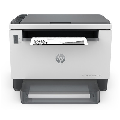 惠普(HP)Laser tank MFP1005 智能闪充激光多功能一体机 打印复印扫描 惠普激光打印机一体机 惠普1005打印机 满装5000页容量
