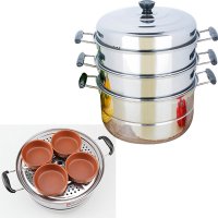 32厘米节能锅不锈钢四层蒸锅加厚蒸蓖蒸笼煲汤锅熬汤锅蒸屉蒸格蒸汽锅蒸包子炖锅炖煲煮粥锅