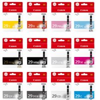 佳能(Canon) PGI-29 亚光黑 照片黑色深灰色灰色浅灰色青色品红色黄色照片青色照片品红色红色晶亮色 PRO1