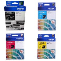兄弟LC599XL-BK 597 黑色墨盒LC595XL-CMY青色品红色黄色墨盒 MFC-J3520 3720