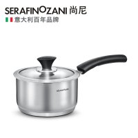 SERAFINOZANI尚尼芬兰系列304不锈钢奶锅 炖锅小汤锅18cm 三层复合加厚 泡面热奶锅宝宝辅食锅电磁炉通用锅