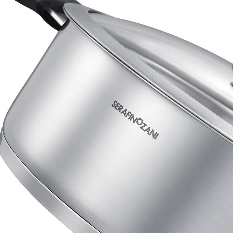 SERAFINOZANI尚尼芬兰系列304不锈钢火锅汤锅 物理不粘煎炒锅复底平底多用焖锅28cm 燃气电磁炉通用涮火锅锅图片