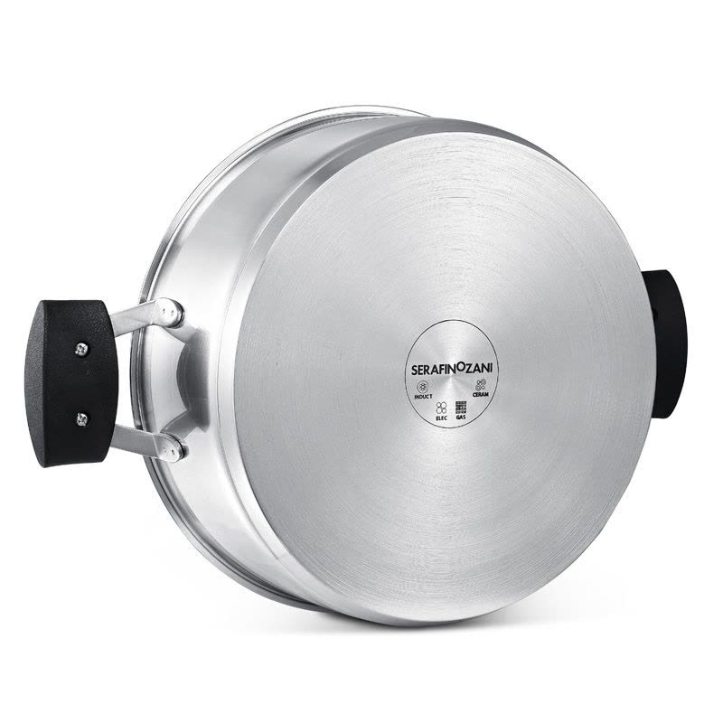 SERAFINOZANI尚尼芬兰系列304不锈钢火锅汤锅 物理不粘煎炒锅复底平底多用焖锅28cm 燃气电磁炉通用涮火锅锅图片