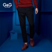 G&G春季休闲哈伦裤九分裤男英伦小脚裤西裤修身潮9分裤男休闲裤