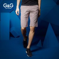 G&G 男士短裤 新款夏装 潮 夏装 休闲格子短裤 五分裤5分裤 中裤