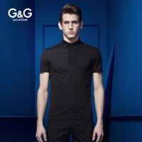 G&G 夏季Polo衫短袖T恤男上衣修身英伦打底衫韩版纯色翻领青年潮
