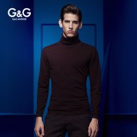 G&G 断码秋季新品高领打底毛衣男韩版针织衫羊毛衫打底衫男修身