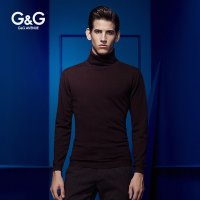 G&G 断码秋季新品高领打底毛衣男韩版针织衫羊毛衫打底衫男修身