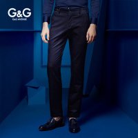 G&G 冬季男士条绒裤修身直筒小脚灯芯绒男裤商务休闲裤长裤韩版