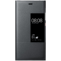 华为原装P9plus智能开窗皮套 P9+5.5寸商务保护套/保护壳 弧形视窗手机壳 /手机套 P9plus休眠保护套