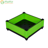 津沽园艺 阳台菜园种植箱 大容量种菜设备花盆菜盆蔬菜种植槽阳台庭院菜园 单联 40*40cm白色