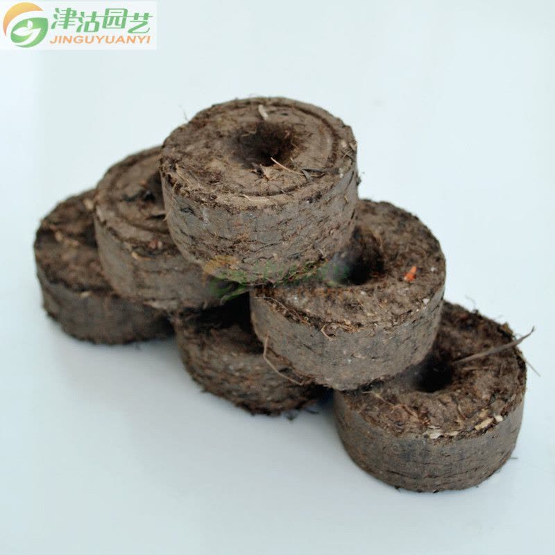 津沽园艺 花土园艺用品 国产育苗块 蔬菜花卉育苗用 泥炭育苗种植育苗块30个图片