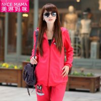 美琳妈咪孕妇装春装时尚孕妇休闲套装春秋韩版孕妇卫衣运动套装4535