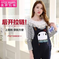 美琳妈咪孕妇背带裤韩版孕妇裤裤子孕妇装春装长裤吊带裤外穿春秋 5484