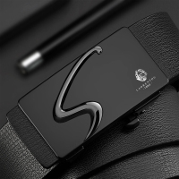 老人头皮带男真皮正品内穿无牙自动扣牛皮腰带休闲品牌裤带耐用