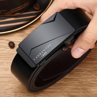 老人头皮带男士真皮自动扣正品高档纯牛皮年轻人商务百搭裤腰带潮