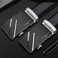 老人头男士皮带真皮自动扣腰带韩版时尚休闲中年青年商务牛皮裤带