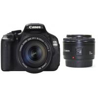 佳能（Canon） EOS 600D 单反套机（EF-S 18-135mm f/3.5-5.6 IS+EF 50mm f/1.8 II 双镜头套装）+卡+包+UV镜+读卡器+清洁套装