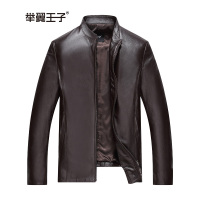 举翼王子小立领真皮皮衣男春秋冬单款头层绵羊皮夹克海宁时尚休闲中青年纯皮茄克外套